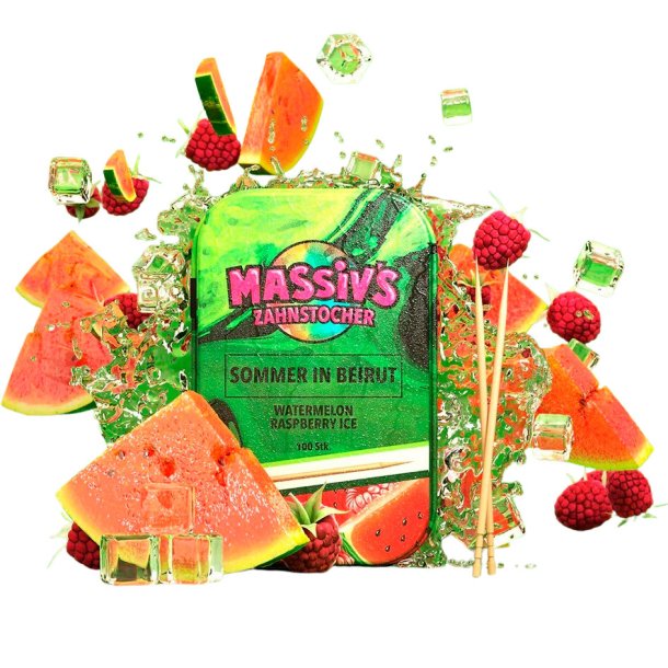 Tandstikker Med Smag WUNDER Massivs Watermelon Raspberry Ice 100 stk.