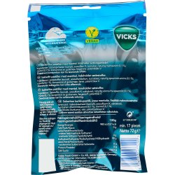 VICKS Halspastiller Spearmint Cooling Menthol 72 gr.