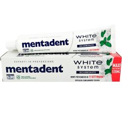Whitening Tannkrem MENTADENT White System Bicarbonate 125 ml