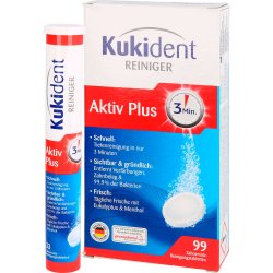 99 Stk. Steradent Kukident Aktiv Plus Reinigungstabletten fr Zahnprothesen