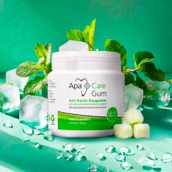 Xylitol Tyggegummi APACARE Gum 45 stk. -  Anti-karies tyggegummi med mineraler