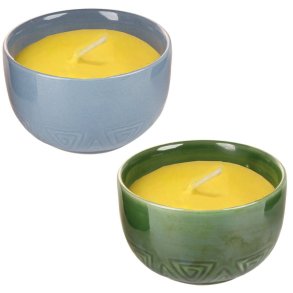 Citronella Lys i Keramikksk�ler PETSHIELD 200g