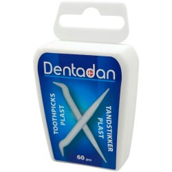 Dentadan Plast Tandstikker Handy Boks 60 stk.