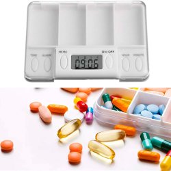 Pille�ske med Alarm - Timed Reminder Pill Box