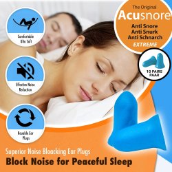 ACUSNORE Anti Snore Ear Plugs � Extreme (10 par)
