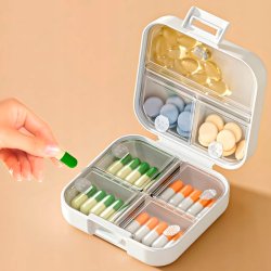 Praktisk og kompakt pilleboks � perfekt til hverdag og reise