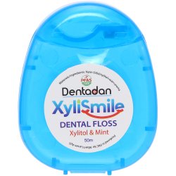 Tandzijde met Xylitol DENTADAN XyliSmile Mint &amp; Wax 50 mtr.