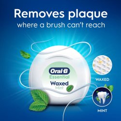 ORAL_B Fil dentaire Essential Floss Waxed Mint � 2-pack fil dentaire (2 � 50 m)