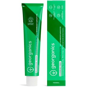 Naturlig Hydroxyapatit Tannpasta GEORGANICS Fennel Fluorfri - 75 ml