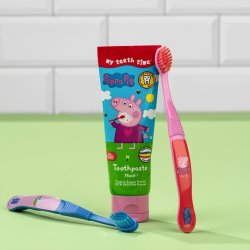 Barn tandkr�m GURLI GRIS H&A My Teeth Time Peppa Pig Bubblegum 75 ml