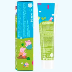 B�rnetandpasta THERAMED Gurli Gris Anti-Karies 0�6 �r � 50 ml (1000 ppm fluor)