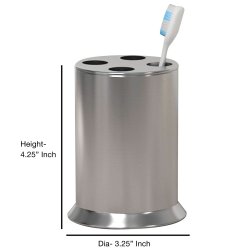 Tandbrsteholder Nu Steel Newport rustfrit stl &amp; tin