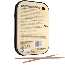 Wunder Tandstikker med smag Strawberry-Sour � Metal�ske 100 stk.