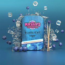 Tandenstokers Met Smaak WUNDER Massiv´s Blaulicht Blueberry Ice Metalblik 100 stuks.