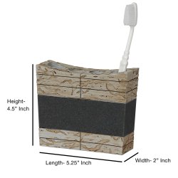 Tandbrsteholder Nu Steel Rustic Stonedust &amp; Cement 