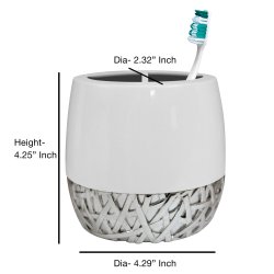 Tandbrsteholder Nu Steel Bali Resin &amp; Stainless Steel