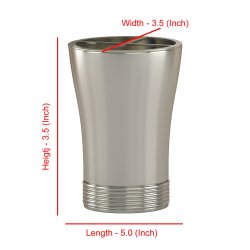 Tandbrsteholder Nu Steel Special Matte Pewter-finish Steel