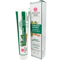 Kopi af Ayurvedisk Whitening Tannpasta AYOUTH VEDA Charcoal White 100g