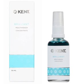 Kent BRILLIANT Mouthwash Concentrate 50 ml � Hydropulseur concentré exclusif de Kent Brushes