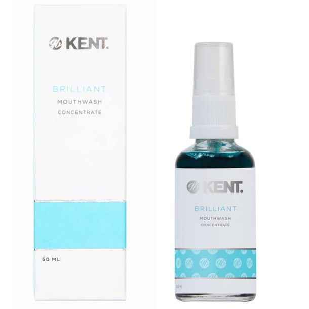 Kent BRILLIANT Mouthwash Concentrate 50 ml � Hydropulseur concentré exclusif de Kent Brushes