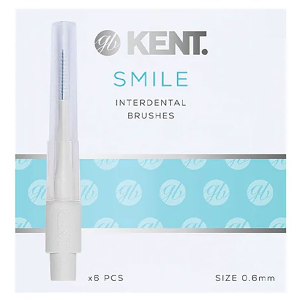 Kent SMILE Brossettes interdentaires 6 pcs. 0,6 mm � Nettoyage doux et efficace entre les dents