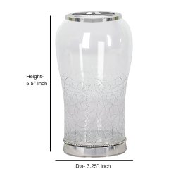 Tandbrsteholder Coyote Crackled Glas &amp; Rustfrit Stl