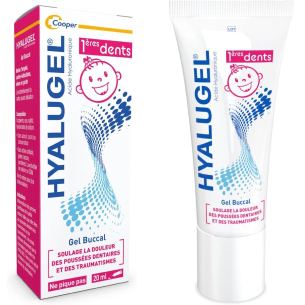 HYALUGEL� Munngel f�r f�rsta t�nder 20 ml � Lindrar �mt tandk�tt hos bebisar