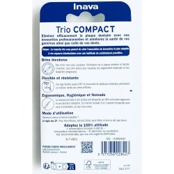 Inava Trio Compact Interdentale borstels ISO 1, 4 &amp; 5 � 3 Maten in Één Praktisch Handvat