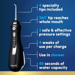 Draagbare Monddouche WATERPIK Advanced Water Flosser � Draadloze Monddouche met 360� Sproeikoprotatie