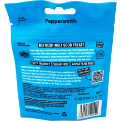 Xylitol Pastiller PEPPERSMITH Mighty Pouch Extra Strong Mints � 50 g