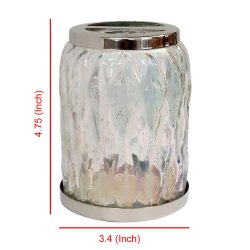 Tandbrsteholder NU Steel Klart glas med skinnende stl 