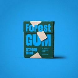 Forest Gum Strong Mint � Plastfritt tuggummi med Xylitol (20 g)