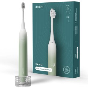 Lucent Prism Sonic Eltandborste Mint Green � Intelligent sonisk reng�ring med automatisk start och trycksensor