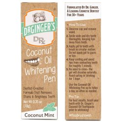 Dr. Ginger's Coconut Oil Whitening Pen � Zachte tandenbleking met kokosolie (10g)