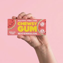 Chewsy Gum Watermelon Kauwgom met Xylitol  Suikervrij &amp; Plasticvrij