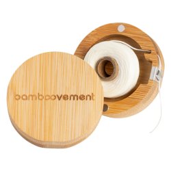 Bamboovement Plantebaseret tandtr�d (30 mtr.) i FSC-certificeret bambusholder