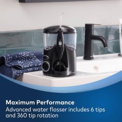 Waterpik Ultra WF-112 Munddusche schwarz mit 10 Druckstufen und 6 Aufs�tzen