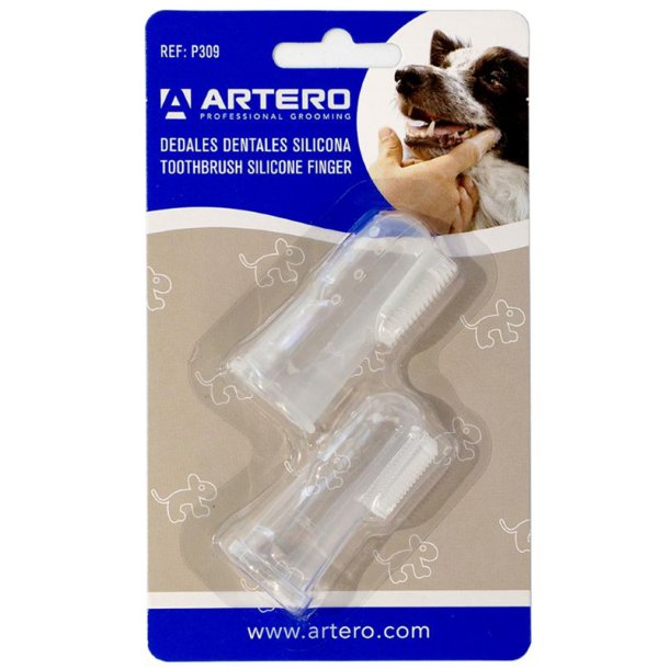 Artero Dental Thimbles siliconen vingertandenborstels voor honden en katten (2 st.)