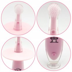 BabyOno First Teeth Babyzahnb�rste mit Sicherheitsschild und Saugnapf (1 St.)