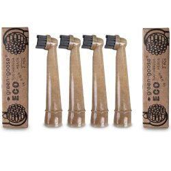 Brossettes de rechange v�g�tales pour brosses � dents �lectriques Oral-B Green-Goose (4 pcs)