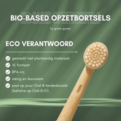 Brossettes de rechange bio-based XL pour Oral-B Green-Goose (4 pcs)