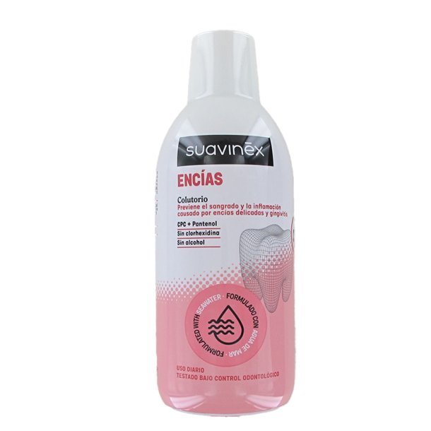 Suavinex SEA4 Gums Munnskyll til f�lsomt &amp; bl�dende tannkj�tt (500 ml)