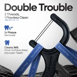 SmartLifeCo DuoPik Tanntr�db�yler Charcoal � Dobbelt-tr�det. (50 stk.)