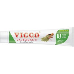 Vicco Vajradanti Ayurvedisk Tandkr�m med 18 �rter och f�nk�lssmak (200 g)