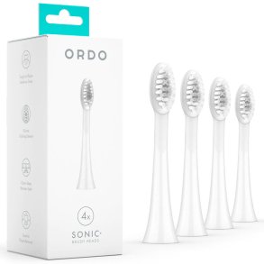 Brstehoveder til Ordo Sonic+ El-tandbrste 4 stk. White/Silver
