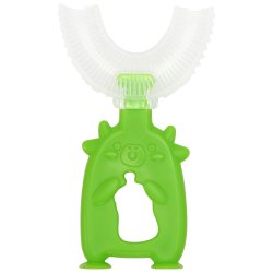 Barntandborste U-formad silikonborste 4-8 r Animal