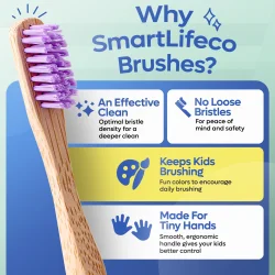 SmartLife B�rnetandb�rster 6 stk. Bamboo Kids