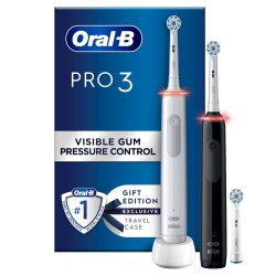 Oral B Pro 3 3900 Sensitive Clean DUO El-tandbrster 2 stk.
