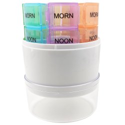 Pilleboks rund uke Pilleboks har plass til 7 pillebokser