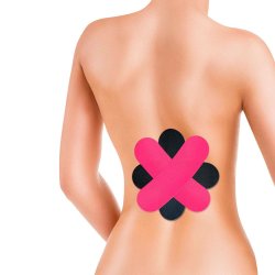 Kinesiologitejp Lifemed Physio Tapes nedre delen av ryggen